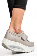 PANTOFI SPORT GRI PIELE NATURALA FSP003-001