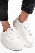 PANTOFI SPORT ALL WHITE PIELE NATURALA ASPW429