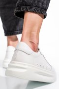 PANTOFI SPORT ALL WHITE PIELE NATURALA ASPW429