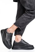 PANTOFI SPORT NEGRI PIELE NATURALA ASPW429