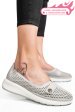 Mocasini gri piele naturala jspy3951