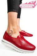ESPADRILE ROSII PIELE NATURALA XSPH3011