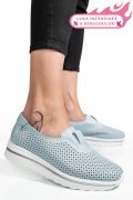 ESPADRILE ALBASTRE PIELE NATURALA XSPH3011