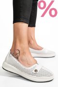 MOCASINI ALBI PIELE NATURALA JSPY3951