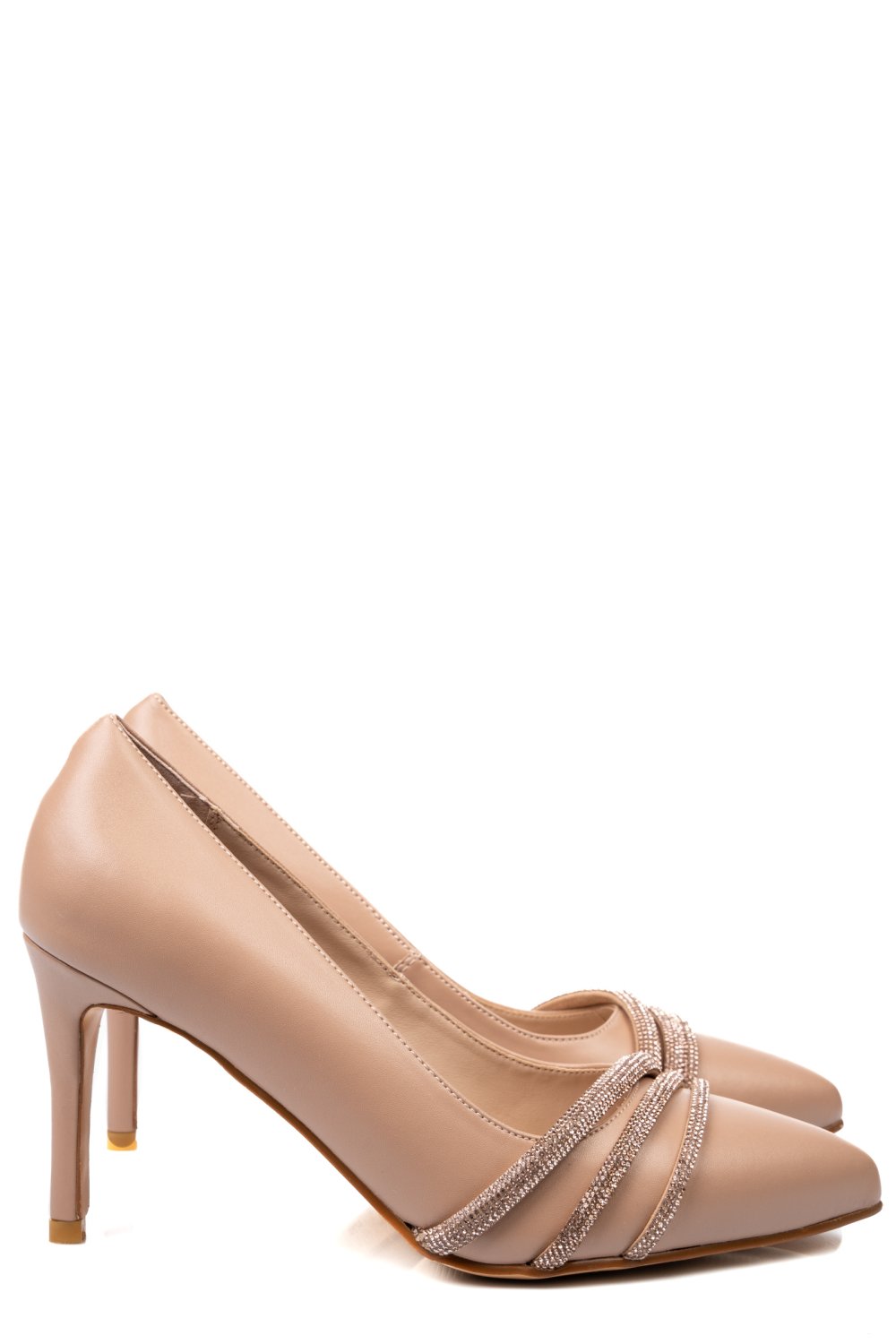 PANTOFI BEJ PIELE NATURALA TPCN6405