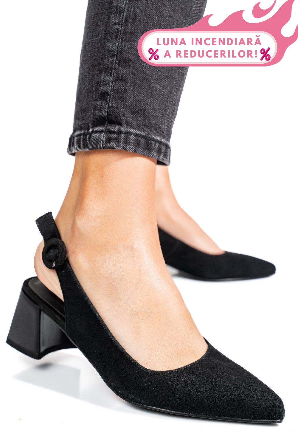 PANTOFI NEGRI PIELE NATURALA INTOARSA TPCN6409