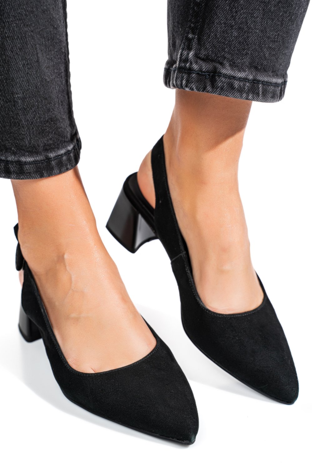 PANTOFI NEGRI PIELE NATURALA INTOARSA TPCN6409