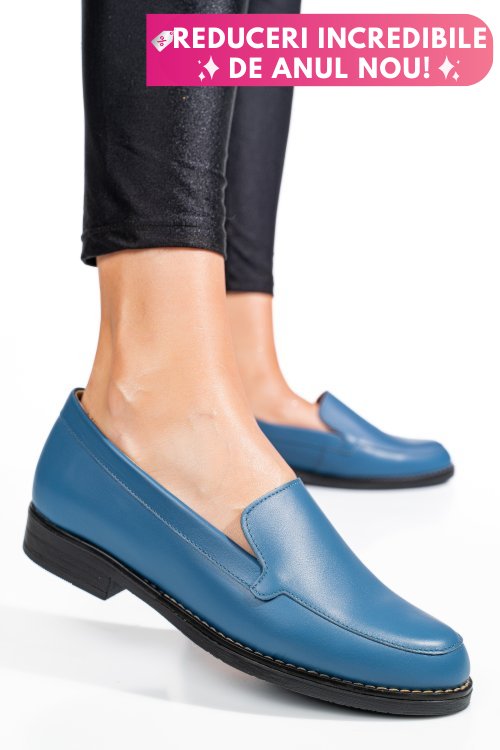 Mocasini bleumarin piele naturala 1pc110