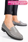 MOCASINI GRI DESCHIS PIELE NATURALA 1PC110