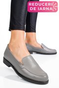 MOCASINI GRI DESCHIS PIELE NATURALA 1PC110