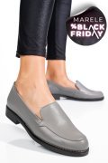 MOCASINI GRI DESCHIS PIELE NATURALA 1PC110
