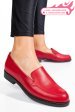 Mocasini rosii piele naturala 1pc110