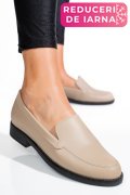 MOCASINI BEJ PIELE NATURALA 1PC110