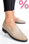 MOCASINI BEJ PIELE NATURALA 1PC110