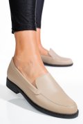MOCASINI BEJ PIELE NATURALA 1PC110