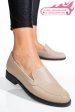 Mocasini bej piele naturala 1pc110