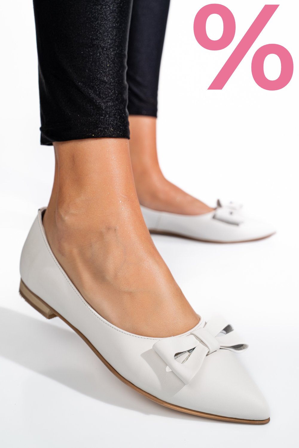 BALERINI ALBI PIELE NATURALA 3PC15