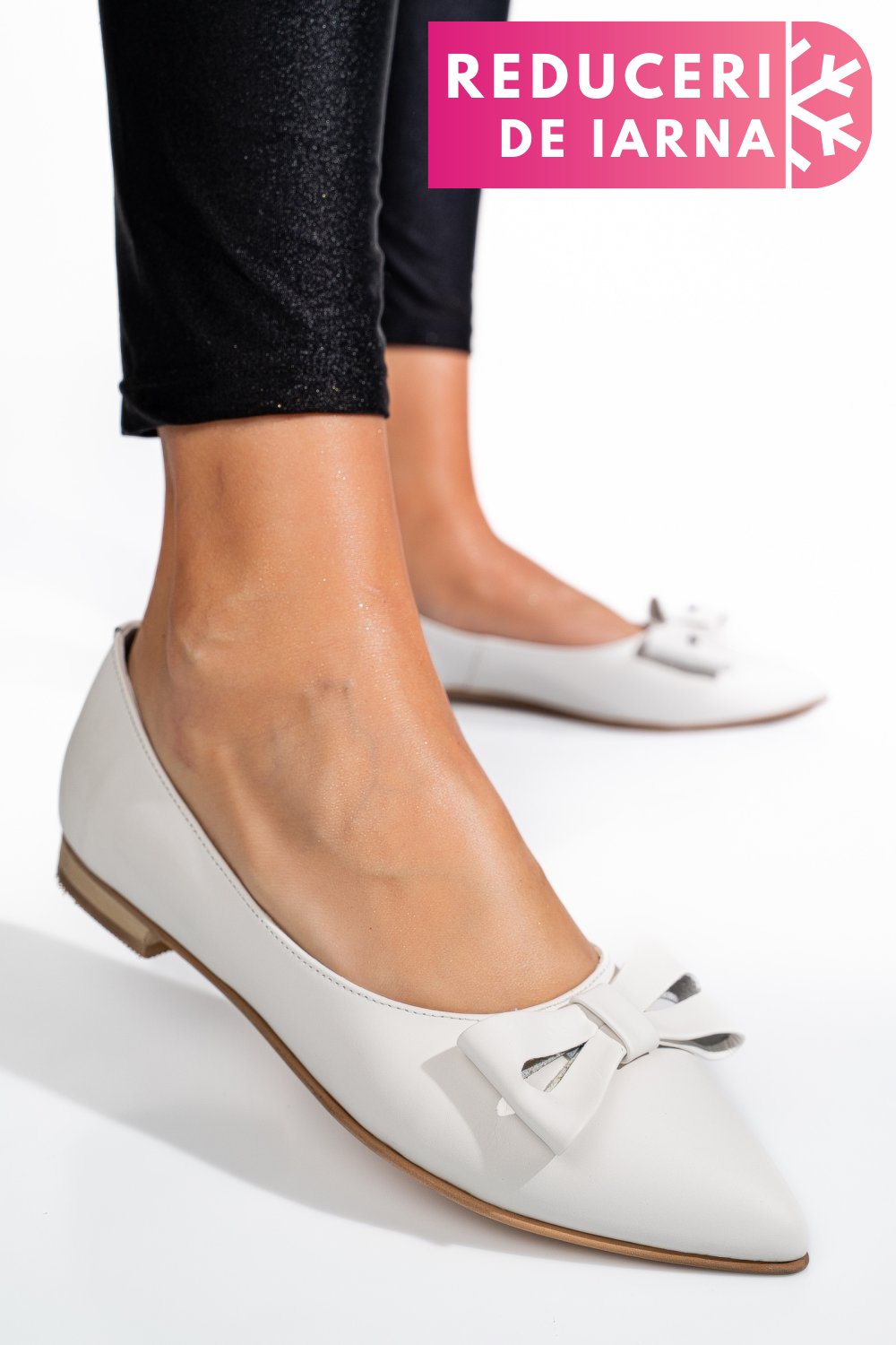 BALERINI ALBI PIELE NATURALA 3PC15