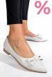 Balerini albi piele naturala 3pc15
