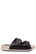 Papuci negri piele naturala apckd-0100