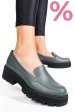 Mocasini gri piele naturala 2s7724