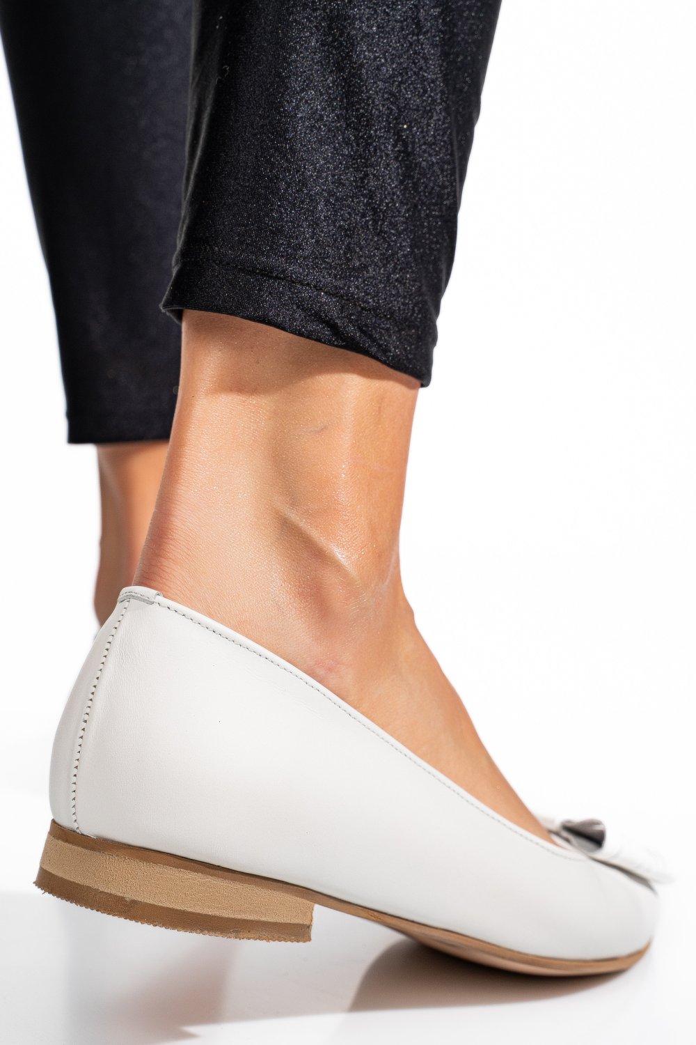 BALERINI ALBI PIELE NATURALA 3S7709