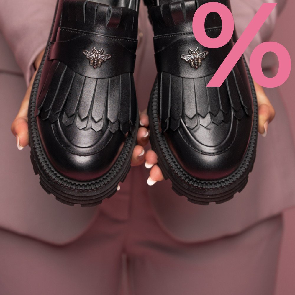 MOCASINI DAMA PIELE NATURALA BLACK 3S7795
