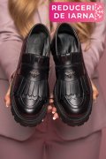 MOCASINI DAMA PIELE NATURALA BLACK 3S7795