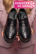 MOCASINI DAMA PIELE NATURALA BLACK 3S7795