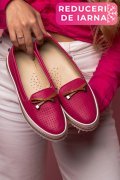 MOCASINI ROZ PIELE NATURALA 1PC07