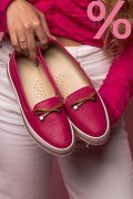 MOCASINI ROZ PIELE NATURALA 1PC07