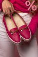 Mocasini roz piele naturala 1pc07