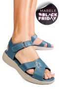 SANDALE BLEUMARIN PIELE NATURALA 0PC13