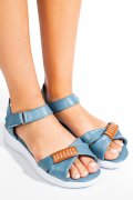 SANDALE ALBASTRE PIELE NATURALA 0PC12