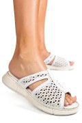PAPUCI ALBI PIELE NATURALA TSP110