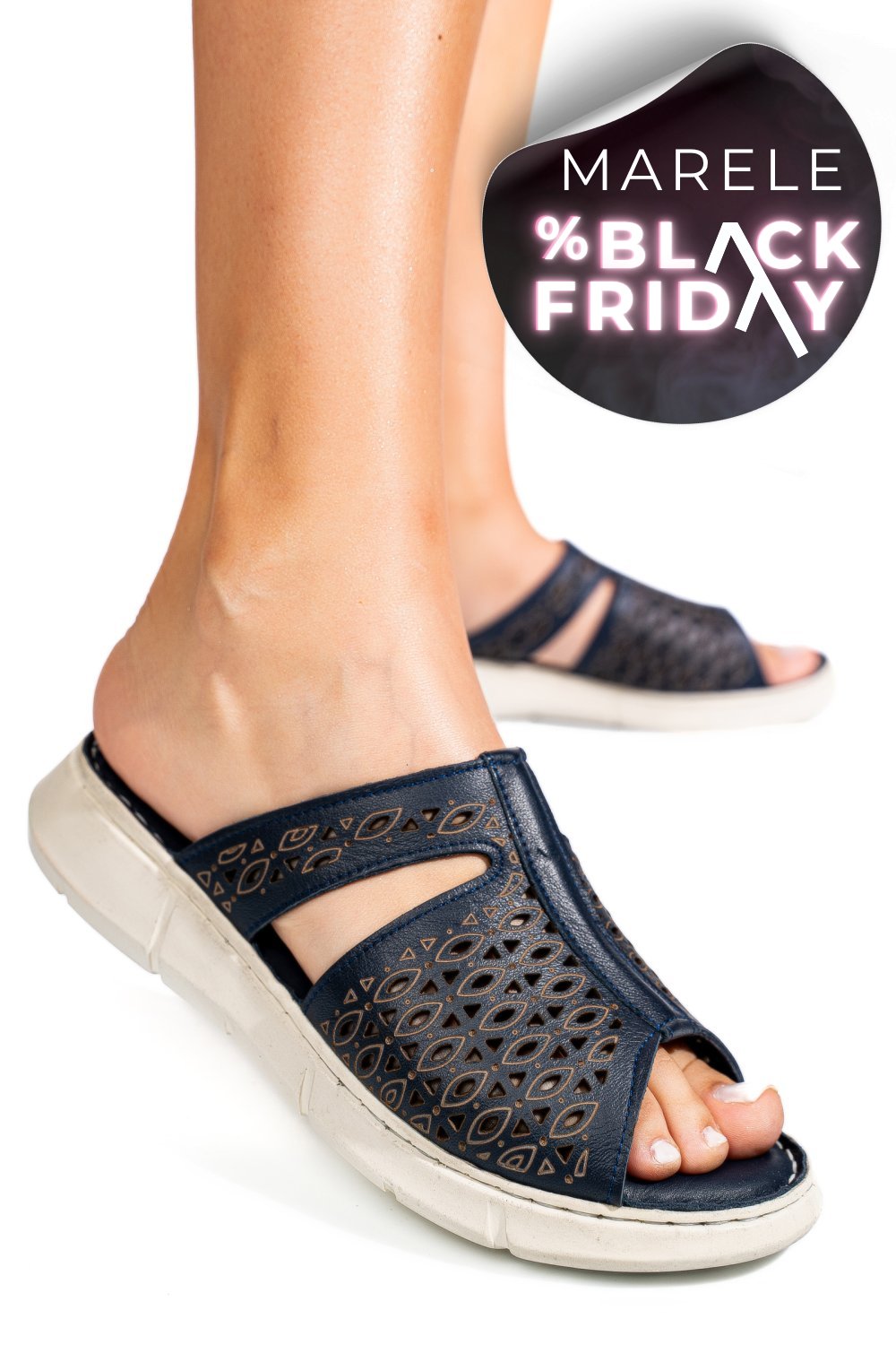 PAPUCI ALBASTRI PIELE NATURALA TSP110