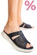 Papuci albastri piele naturala tsp110