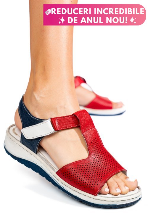 Sandale multicolor piele naturala 8pc004