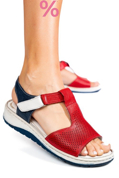 Sandale multicolor piele naturala 8pc004