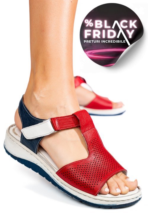 Sandale multicolor piele naturala 8pc004