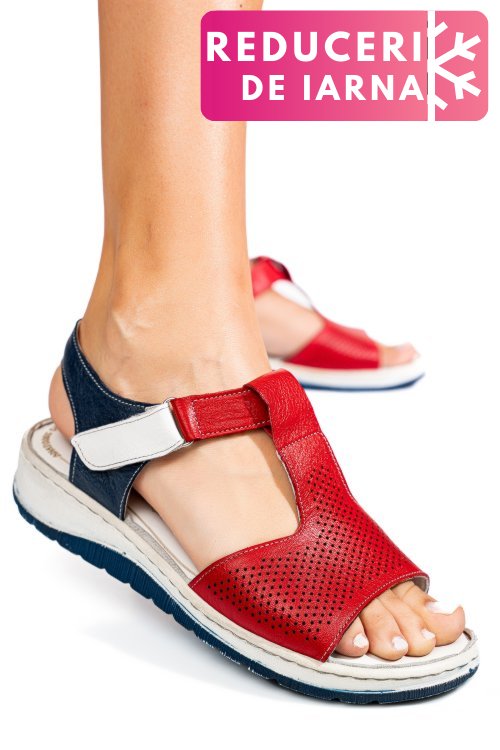 Sandale multicolor piele naturala 8pc004