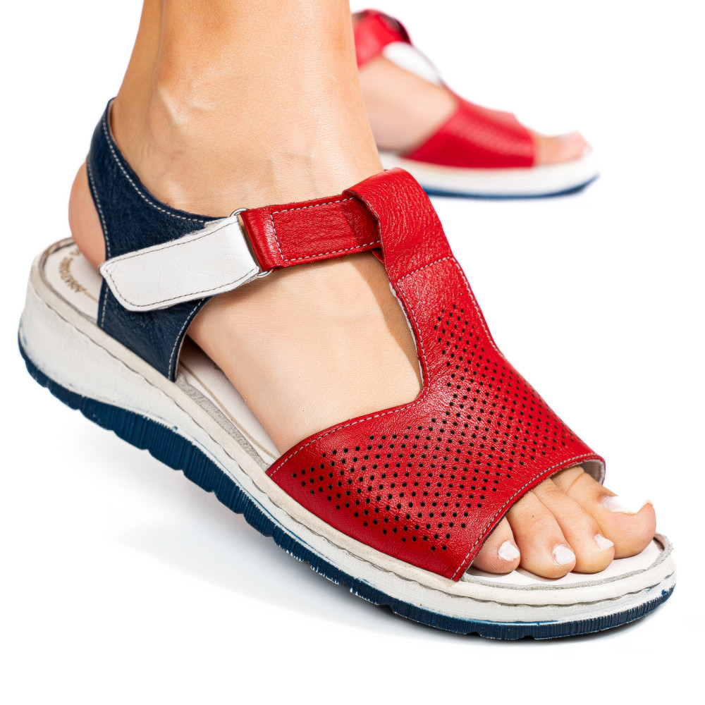 SANDALE MULTICOLOR PIELE NATURALA 8PC004