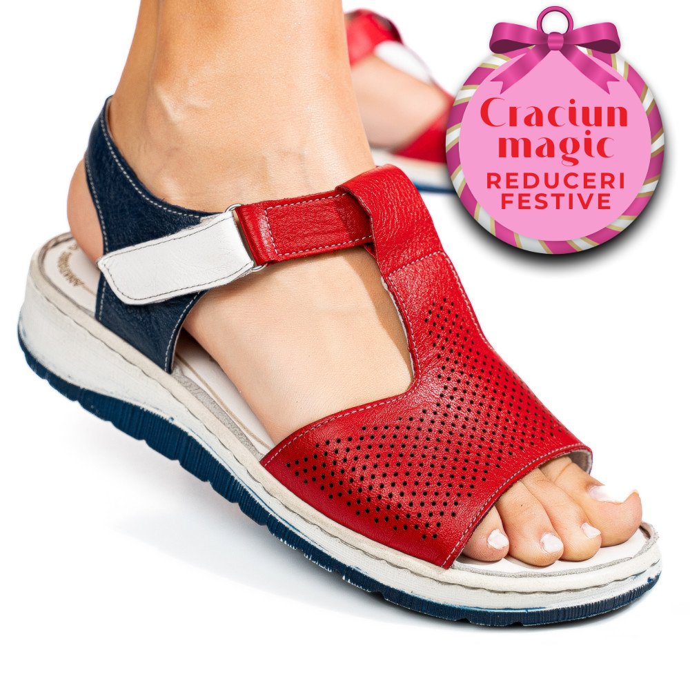 SANDALE MULTICOLOR PIELE NATURALA 8PC004