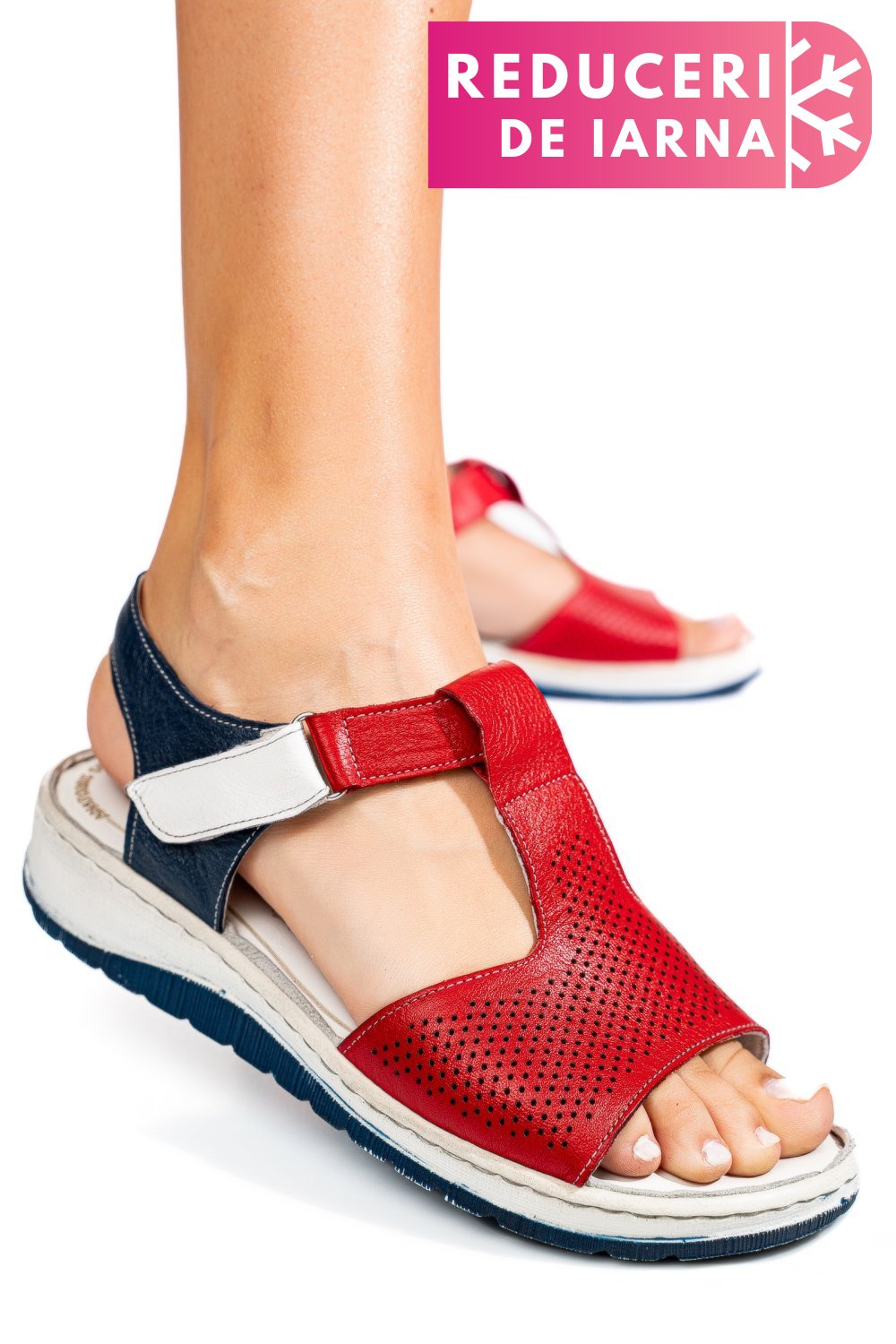 SANDALE MULTICOLOR PIELE NATURALA 8PC004