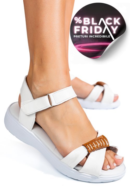 Sandale maro piele naturala 0pc12