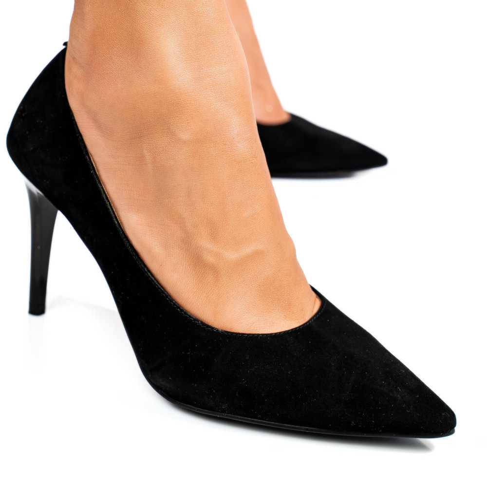 PANTOFI NEGRI PIELE NATURALA INTOARSA SPCN4002