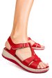 Sandale rosii piele naturala 8pc002