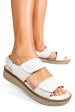 Sandale albe piele naturala art-015