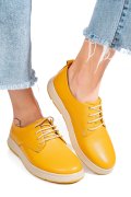 PANTOFI GALBENI PIELE NATURALA APCKD070