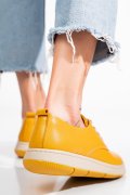 PANTOFI GALBENI PIELE NATURALA APCKD070